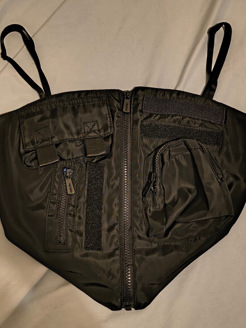 Namilia Black Utility Bandana Top
